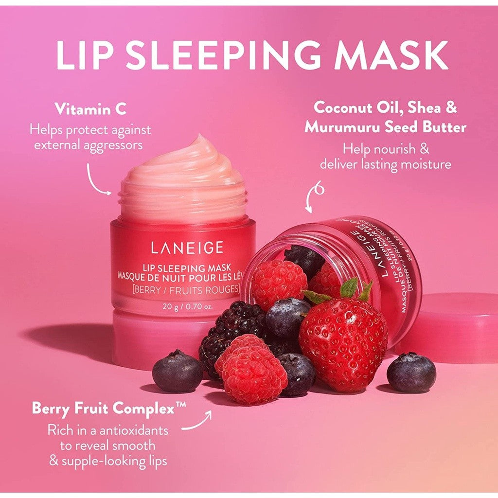 Mascarilla labial de noche LANEIGE Berry 20g