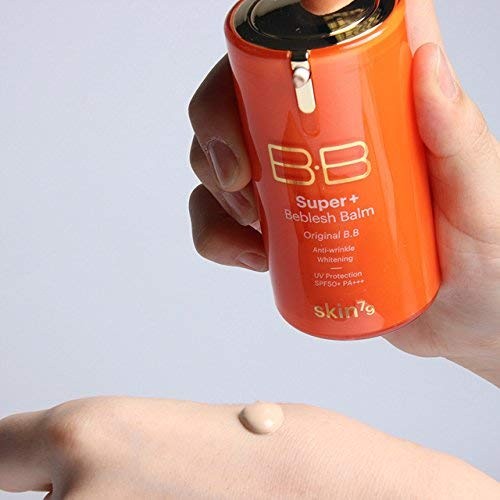 SKIN79 Super Plus Beblesh Balm Triple Function Orange BB Cream SPF50 PA+++, 40ml  / #21 Yellow Beige  ｜ Rich Vitamin Complex Care Healthy and Vital Skin, High Coverag