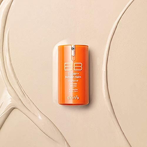 SKIN79 Super Plus Beblesh Balm Triple Function Orange BB Cream SPF50 PA+++, 40ml  / #21 Yellow Beige  ｜ Rich Vitamin Complex Care Healthy and Vital Skin, High Coverag