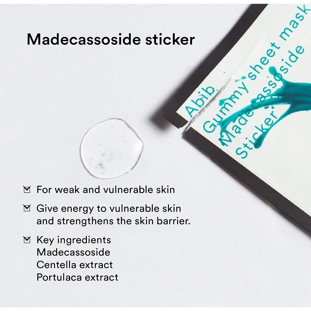 [SET] Abib Mild Acidic pH Madecassoside Sticker Sheet Mask, 27ml*10 Sheets