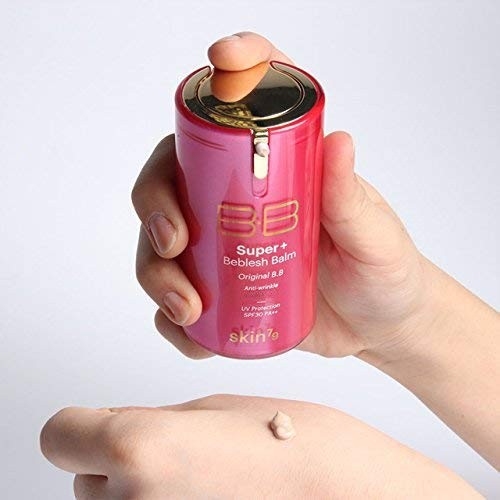 SKIN79 Super Plus Beblesh Balm Triple Function Pink BB (SPF30/PA++) 40g - UV Block, Anti Wrinkle, Whitening (Super Plus Pink BB Cream 40g)