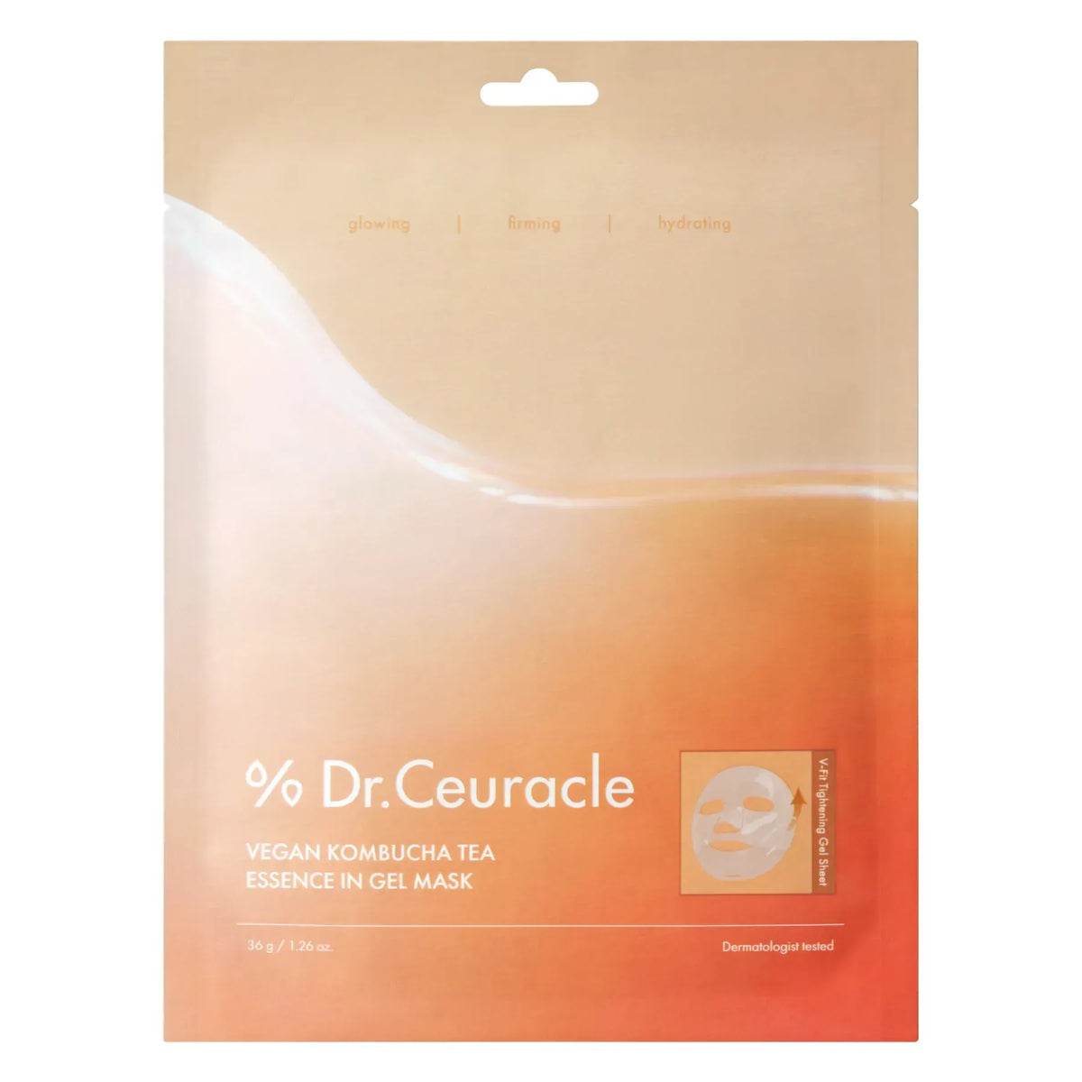 [NEW] DR.CEURACLE Vegan Kombucha Tea Essence In Gel Mask 1Sheet 36g