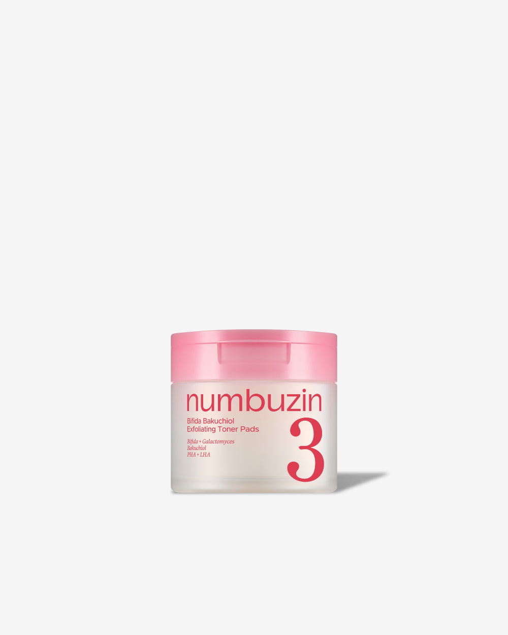 NUMBUZIN No.3 Bifida Bakuchiol Exfoliating Toner Pads, 190ml