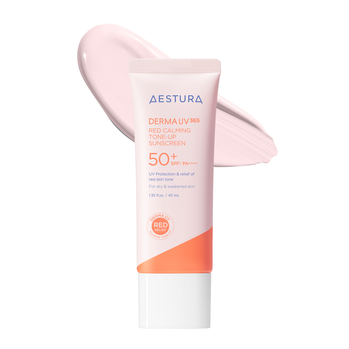 AESTURA Derma UV365 Sunscreen 40ml (2 Types)  |  Barrier Hydro Mineral / Red Calming Tone-Up | SPF 50+ PA++++