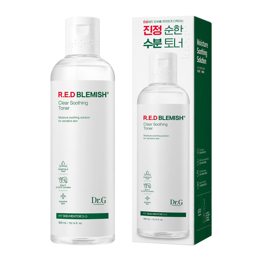 Dr.G RED Blemish Clear Soothing Toner / 10-Cica Capsule Toner, 300ml ( 2Types )