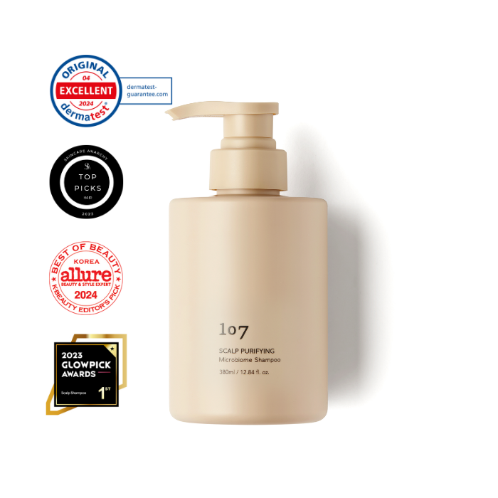 107 SCALP PURIFYING Microbiome Shampoo 380ml — official product image 1