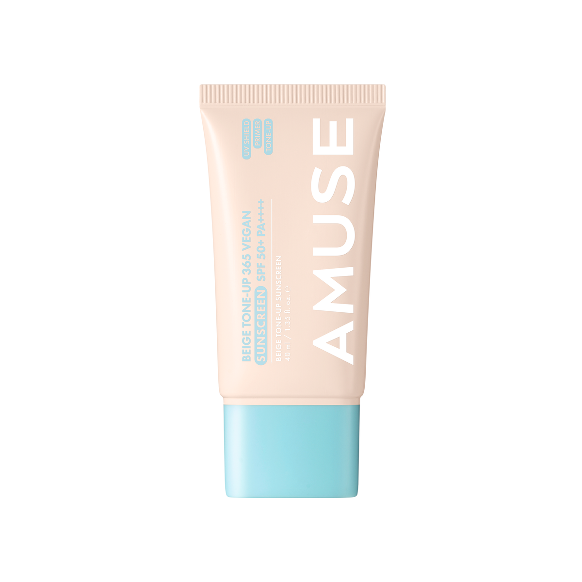 AMUSE 365 Vegan Sunscreen 40mL (2 Type) Dew Moisture / Beige Tone-Up | Vegan, SPF 50+ PA++++