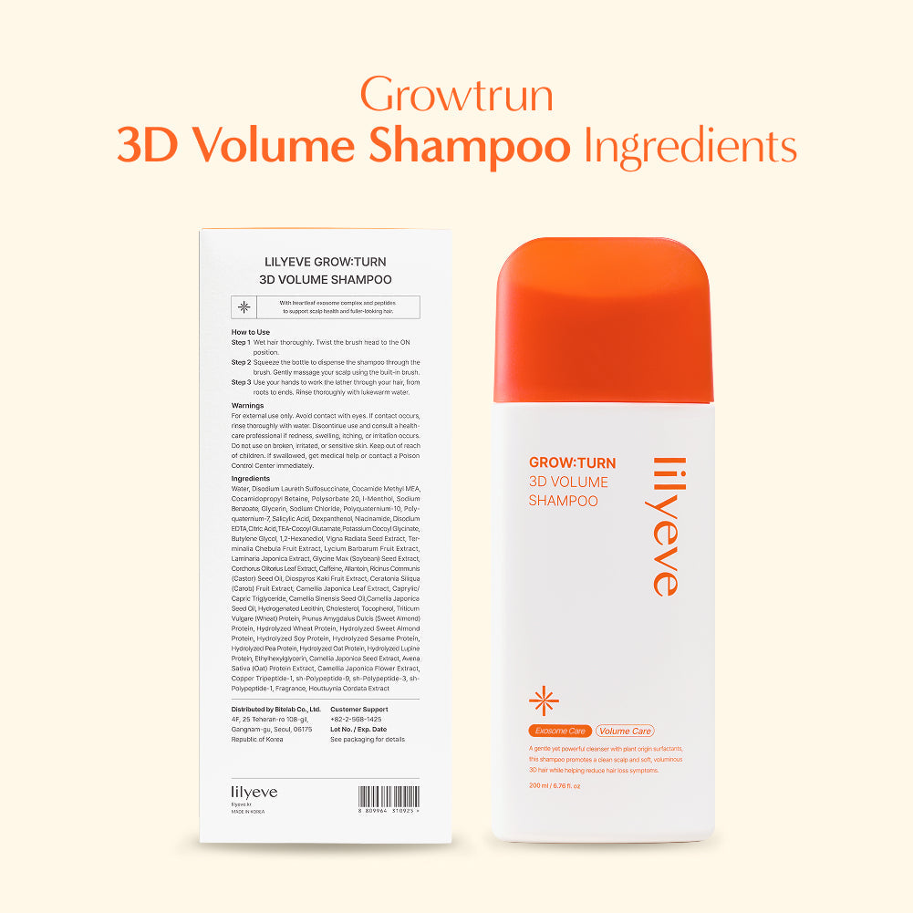 Lilyeve GrowTurn 3D Volume Shampoo 200ml — official detail 7