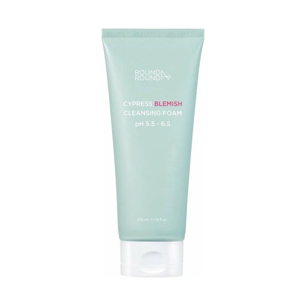 ROUND AROUND cypress blemish cleansing foam ph 5.5-6.5 200ml