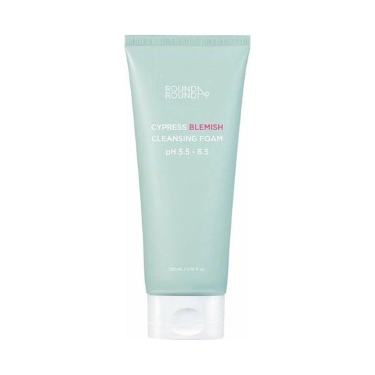 ROUND AROUND cypress blemish cleansing foam ph 5.5-6.5 200ml
