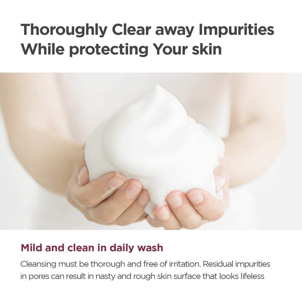 MANYO Deep Pore Cleansing Soda Foam 5.07 fl oz / 150ml Daily Face Wash, Non Irritating, with Vitamin C, Chamomile, Clean K-Beauty for Women and Men Korean Skin care