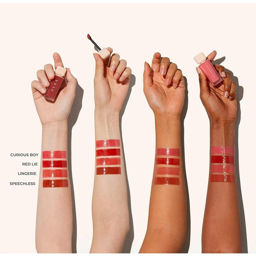 HERA Lip Gloss (#462 SPEECHLESS) Sensual Spicy Nude Gloss Korean Makeup Lipstick by Amorepacific, 5g