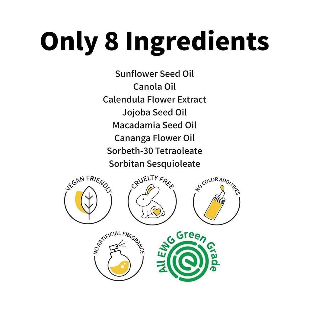 IUNIK Calendula Complete Cleansing Oil 200mL, Vegan, Deep clean, 94% Plant-based Oils, Blackhead Melting, Makeup Remover