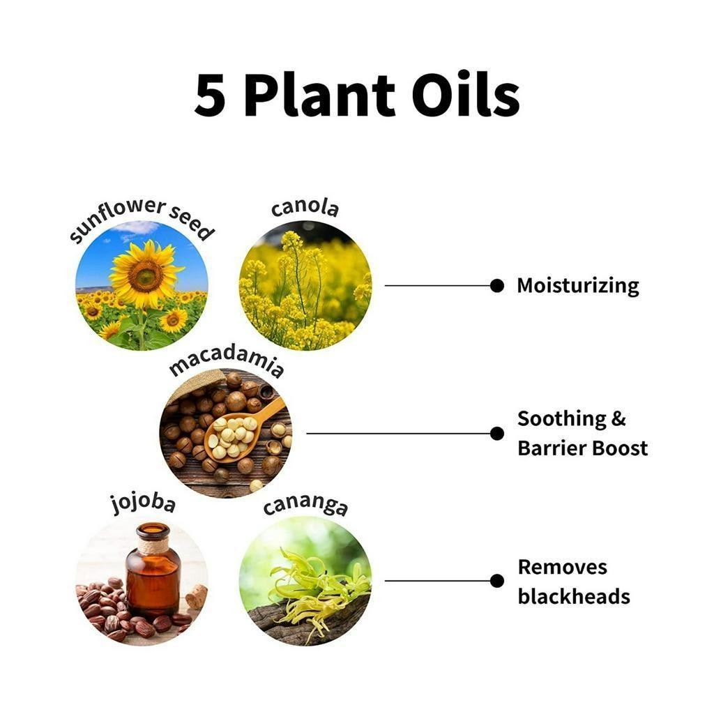 IUNIK Calendula Complete Cleansing Oil 200mL, Vegan, Deep clean, 94% Plant-based Oils, Blackhead Melting, Makeup Remover