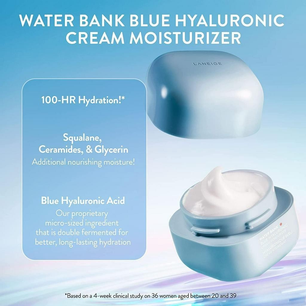 LANEIGE Water Bank Blue Hyaluronic Cream Moisturizer 50ml Original Product / Refill
