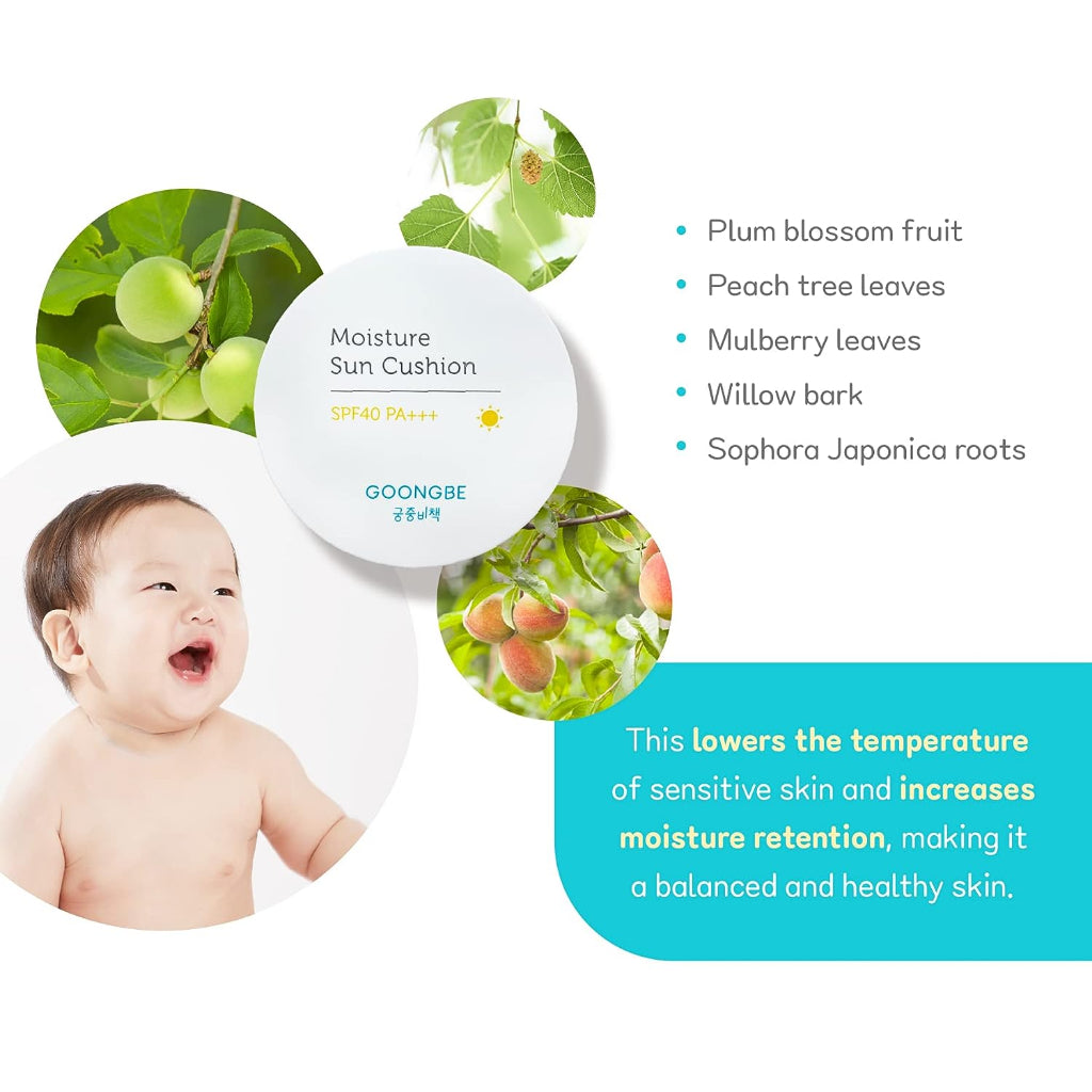Goongjoong Bichaek / Goongbe Protector Solar en Cojín Hidratante SPF40+ PA+++ 14g