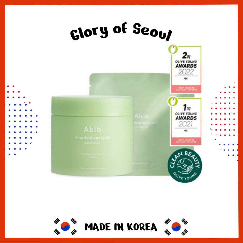 [ORIGINAL PRODUCT + REFILL SET] Abib Heartleaf Spot Pad Calming Touch 80pads + Refill 80pads