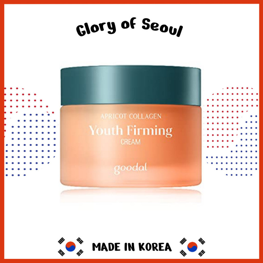 GOODAL Apricot Vegan Collagen Cream for All Skin Types, 50mL, Clean, Anti-Aging, Nourishing, Firming, Plumping Cream with Plant-Based Amino Acids and Antioxidants