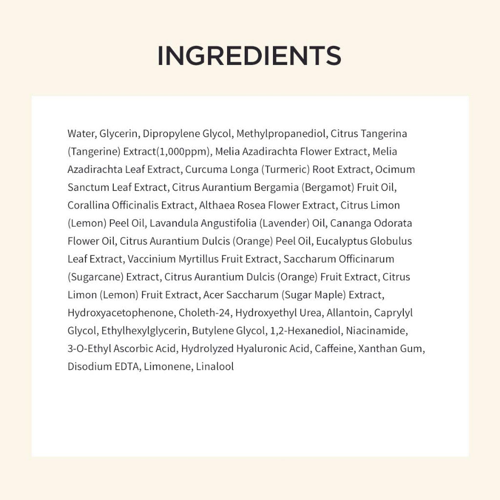 GOODAL Green Tangerine Vitamin C Toner Pads with ‘5-in-1’ Effect, Exfoliates, Tones, Moisturizes, and Detoxifies Sensitive Skin (70 Pads)