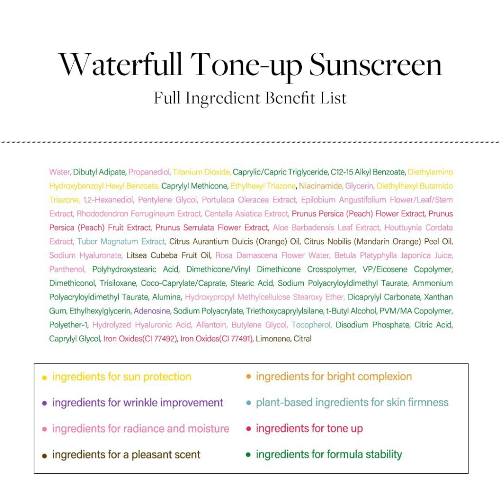 D'ALBA Italian White Truffle Waterfull Tone-up Sunscreen 50ml