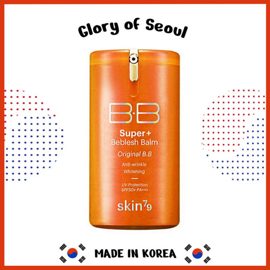 SKIN79 Super Plus Beblesh Balm Triple Function Orange BB Cream SPF50 PA+++, 40ml  / #21 Yellow Beige  ｜ Rich Vitamin Complex Care Healthy and Vital Skin, High Coverag