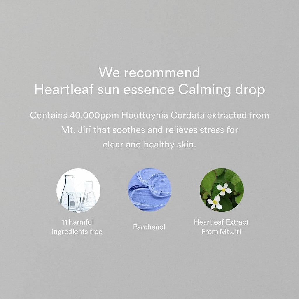 Abib Heartleaf Sun Essence Calming Drop SPF50+ PA++++ 50ml
