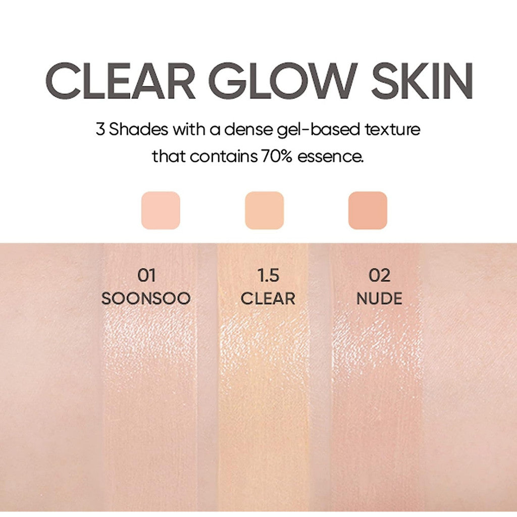 AMUSE Dew Jelly Vegan Cushion Foundation 15g, SPF38