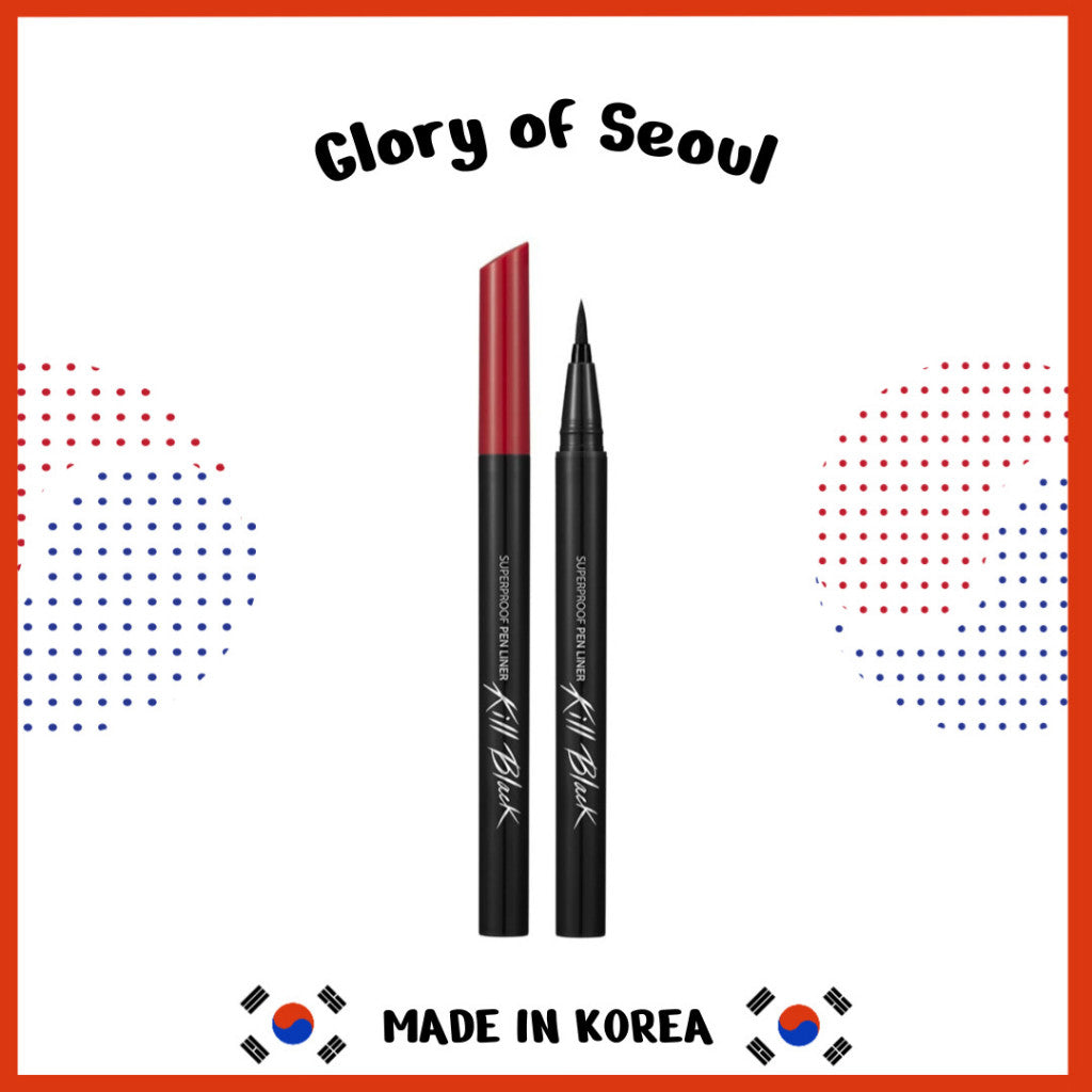 CLIO Superproof Pen Liquid Eye Liner, Precision Tip, Long Lasting, Smudge-Resistant, High-Intensity Color