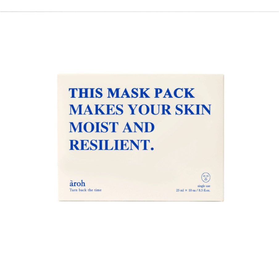 Mascarilla facial AROH de Centella/ Marina/ Probióticos/ Miel de Manuka (1 caja = 10 unidades)
