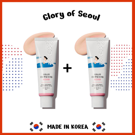 1+1 ROUND LAB Birch Juice Moisturizing Tone Up Sunscreen 1.69 Fl.Oz/50mL