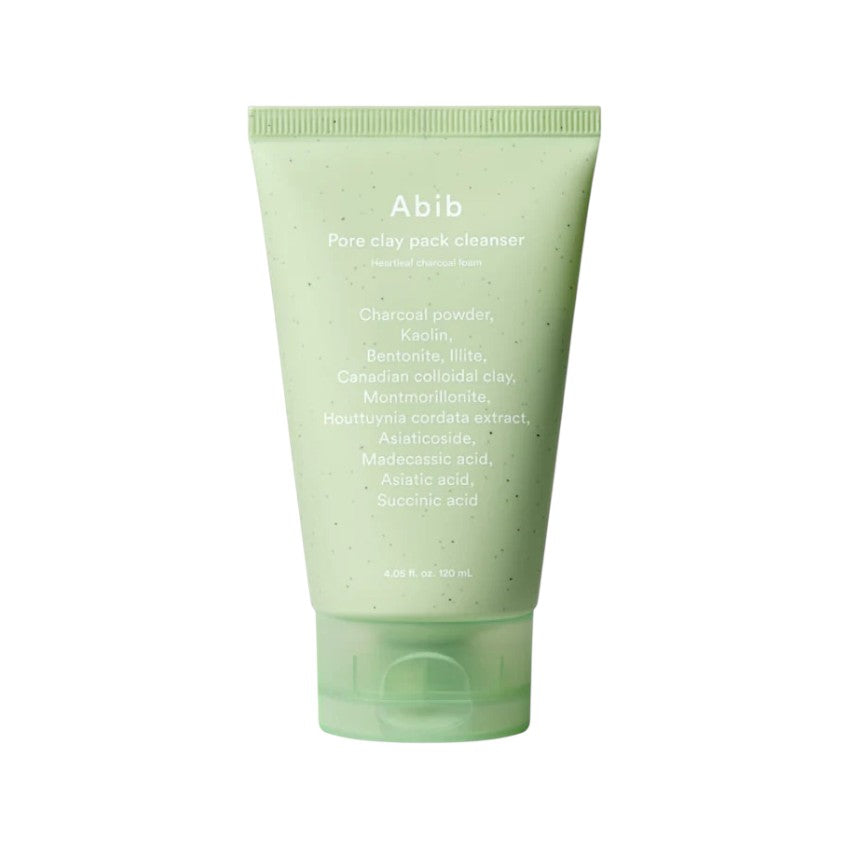 Abib Pore Clay Pack Cleanser Heartleaf Charcoal Foam 120ml