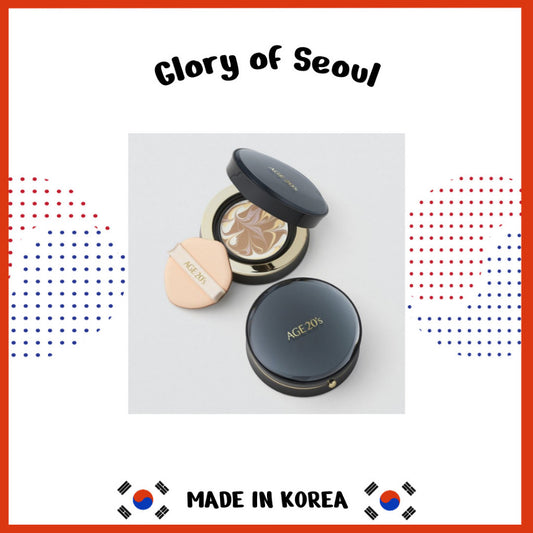 Age 20's Signature Essence Cover Pact Foundation Intense Cover - Black (14g x 2ea)