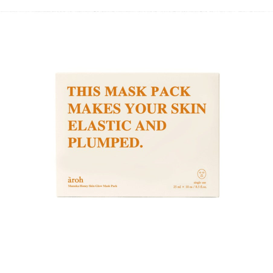 Mascarilla facial AROH de Centella/ Marina/ Probióticos/ Miel de Manuka (1 caja = 10 unidades)
