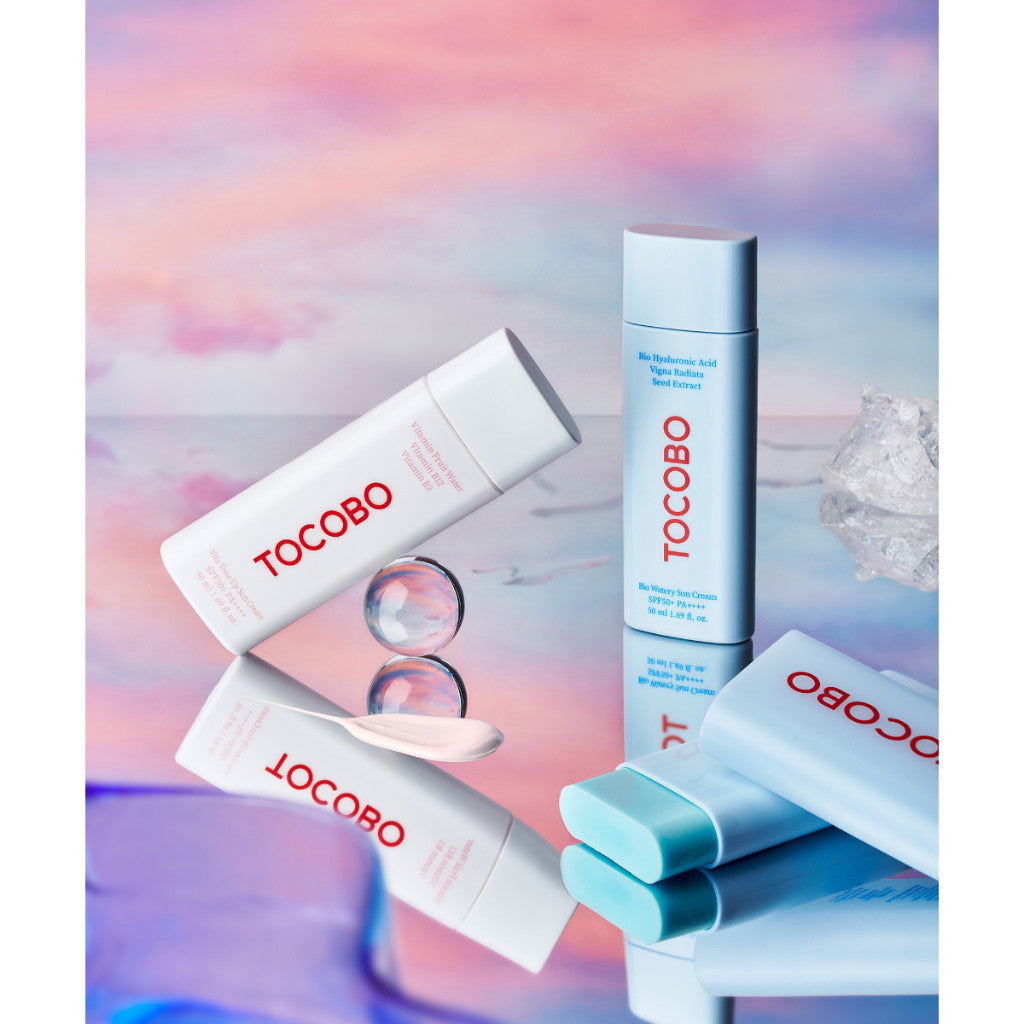 TOCOBO Bio Watery Suncream, Cotton Soft Sunstick, Vita Tone Up Suncream SPF50+ PA++++