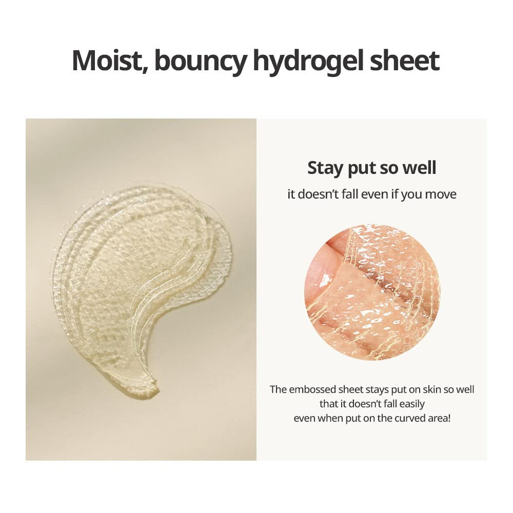 GOODAL Green Tangerine Vitamin C Moisturizing Eye Patch, 5-minute, Hydrating Gel Patch (60 sheets) Korean Skin Care K-Beauty