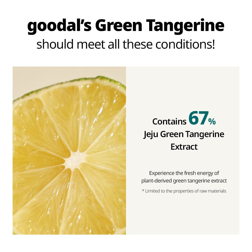 GOODAL Crema de Vitamina C de Mandarina Verde 50mL / 1.69 fl oz. Cuidado de la piel coreano hidratante e iluminador con cápsulas de vitamina C