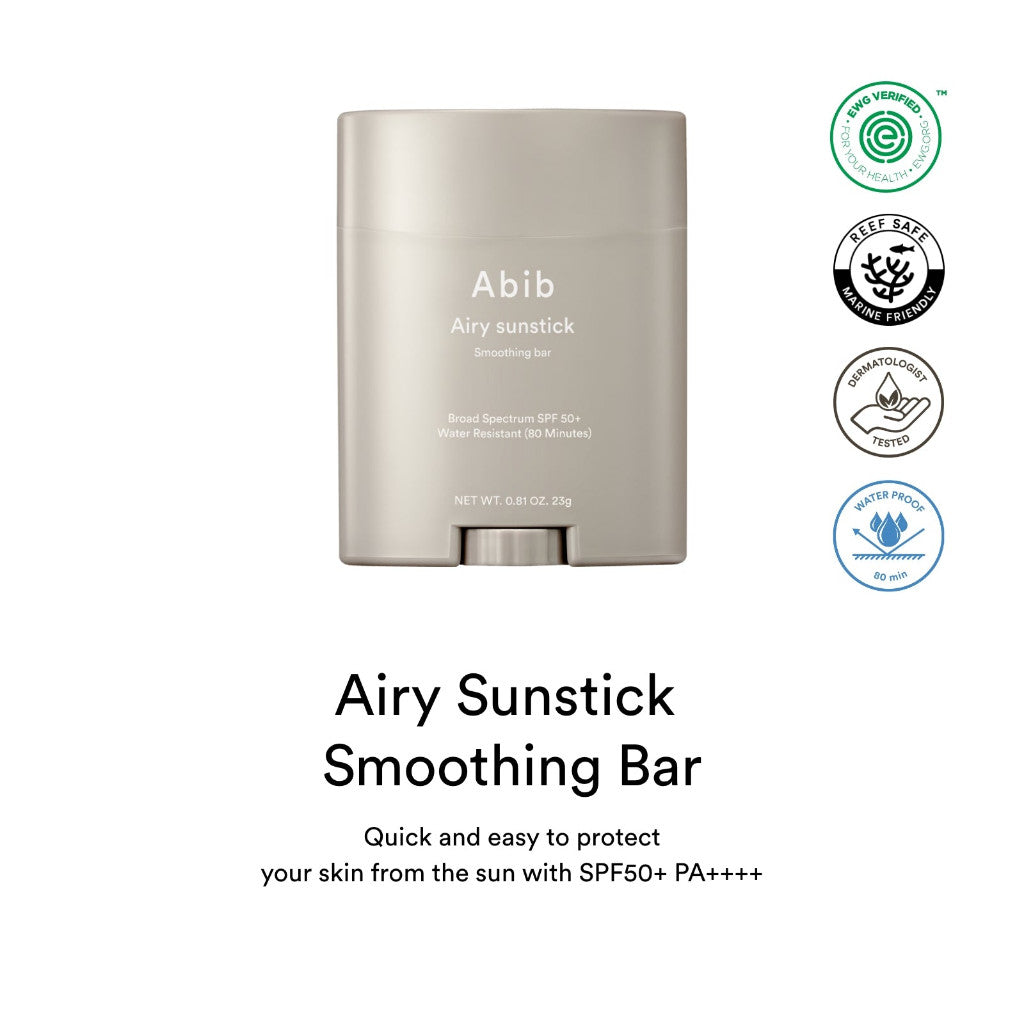 Abib Airy Sunstick Smoothing Bar SPF50+ PA++++ 22g