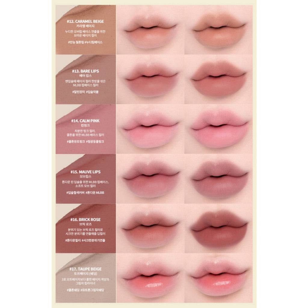 [NUEVO COLOR] HEART PERCENT Dote on Mood Lip Pencil (17 colores), 0.8g