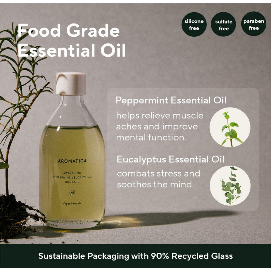 [AROMATICA] Aromatherapy Body Oil 100ML / 3.38 fl. oz. - Aroma Massage Oil