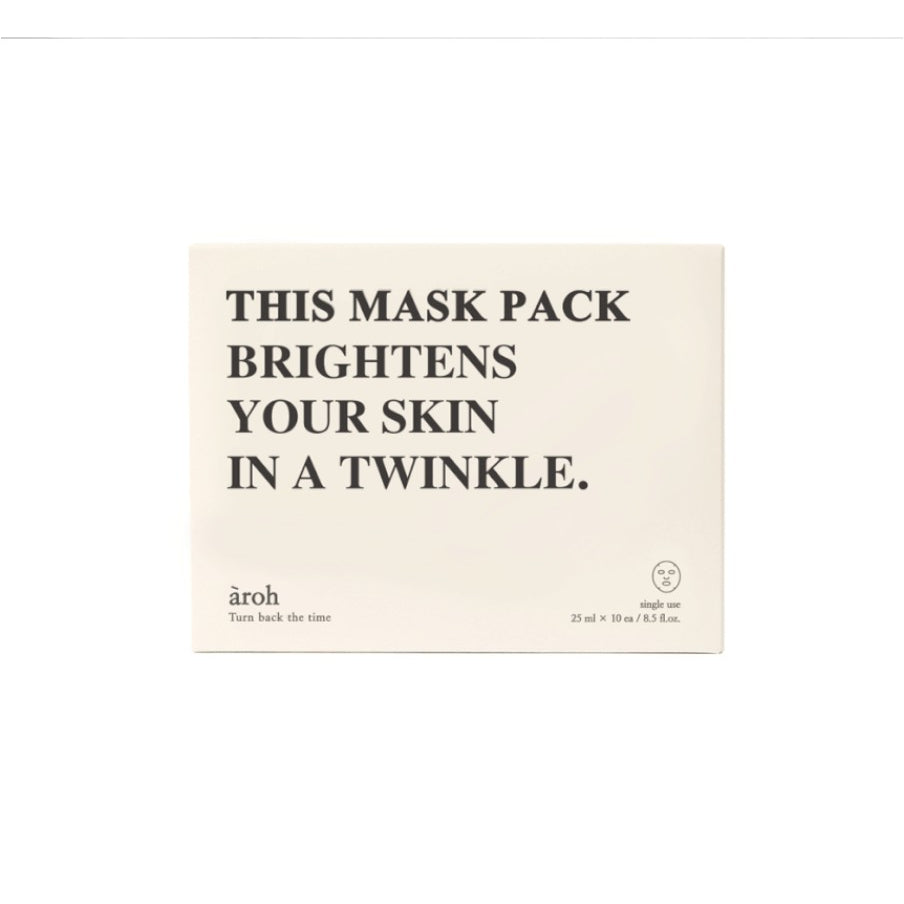 Mascarilla facial AROH de Centella/ Marina/ Probióticos/ Miel de Manuka (1 caja = 10 unidades)