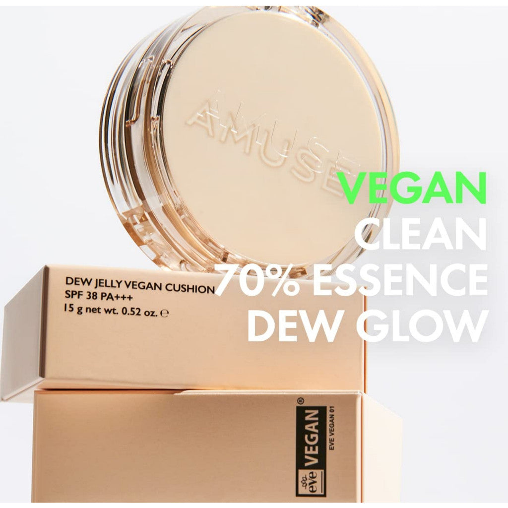AMUSE Dew Jelly Vegan Cushion Foundation 15g, SPF38