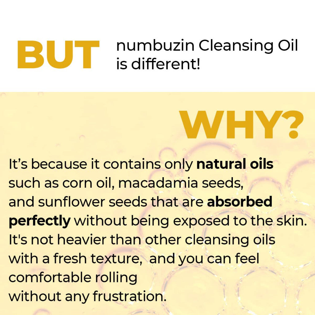 Numbuzin No.1 Easy Peasy Cleansing Oil 200ml/300ml/400ml