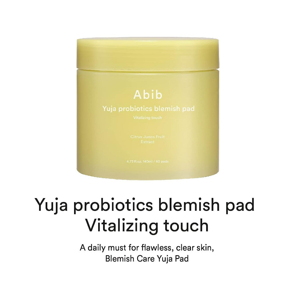 Abib Yuja Probiotics Blemish Pad Vitalizing Touch 60 Pads 140ml