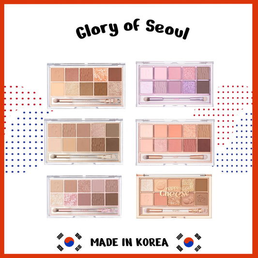 CLIO Pro Eye Shadow Palette, Matte, Shimmer, Glitter, Pearls, Highly Pigments, Long-Wearing