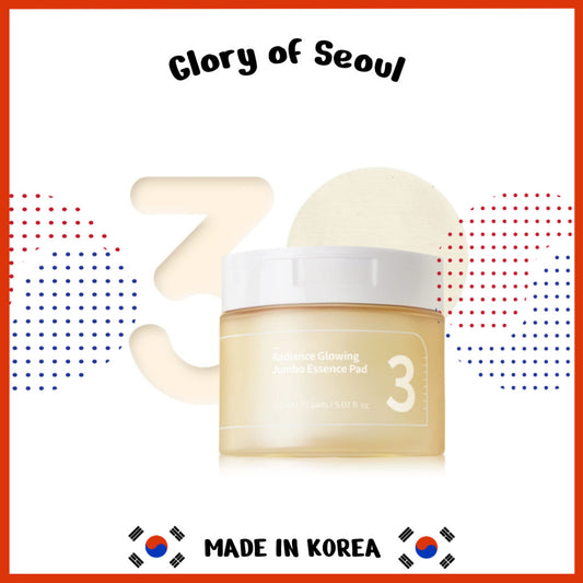 Numbuzin No.3 Radiance Glowing Jumbo Essence 70 pads, 5.07 fl.oz