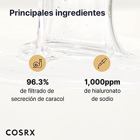 Esencia reparadora COSRX Snail Mucin 96% Power, 30ml, 100ml