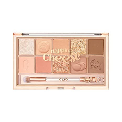 CLIO Pro Eye Shadow Palette, Matte, Shimmer, Glitter, Pearls, Highly Pigments, Long-Wearing