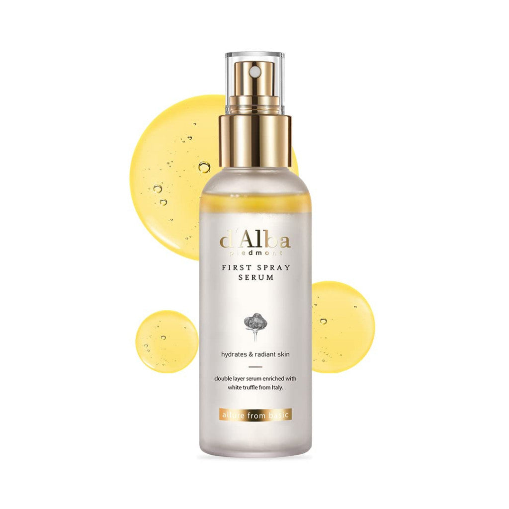 d'Alba Italian White Truffle First Spray Serum 100ml, 3.38 Fl Oz