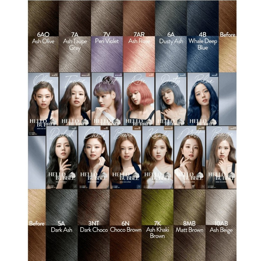 [Renovado] Tinte para cabello Mise en Scene New Hello Bubble