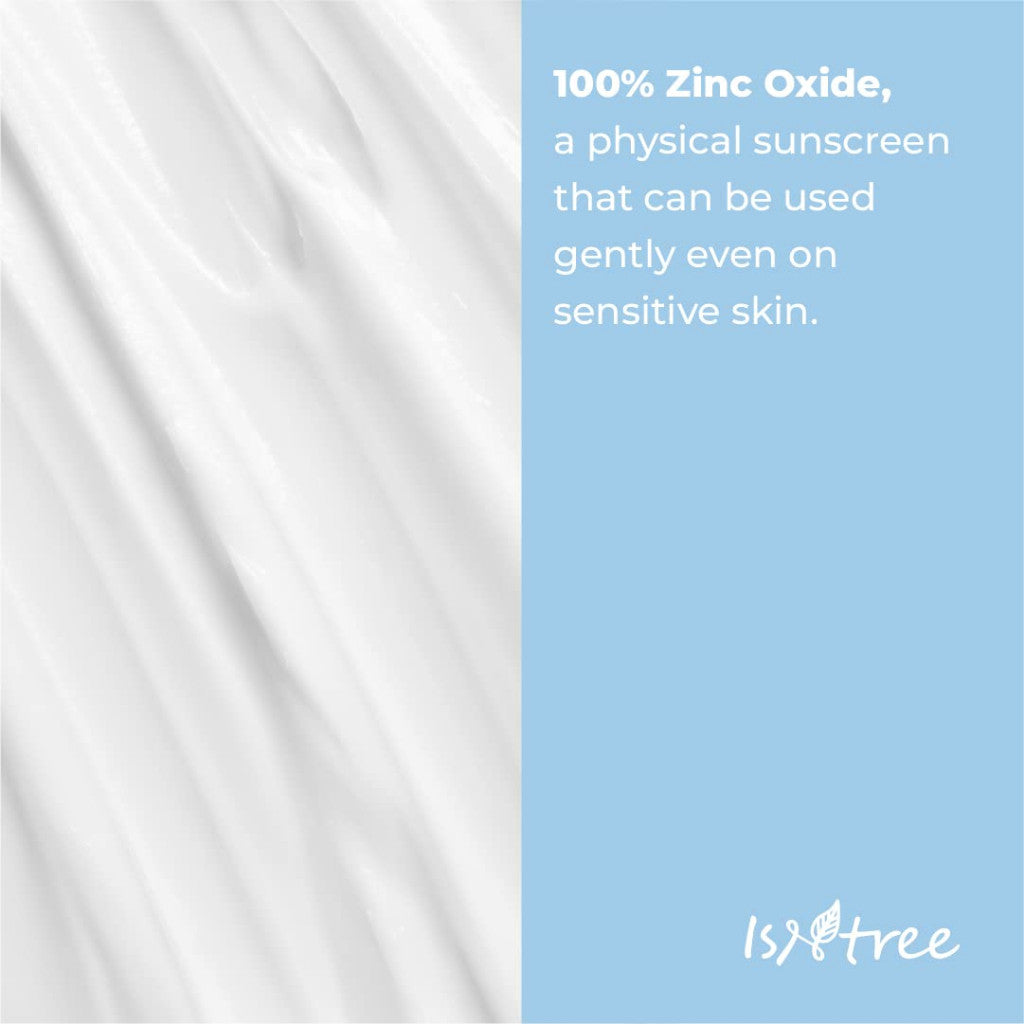 ISNTREE Hyaluronic Acid Natural Suncream SPF50 PA++++ 50ml 1.69 fl.oz | Evens out skin tone | Lightweight sunscreen | Replenishes moisture